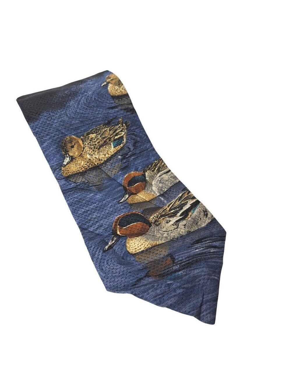 Field And Stream Silk Necktie Wood Ducks Duck Hunting